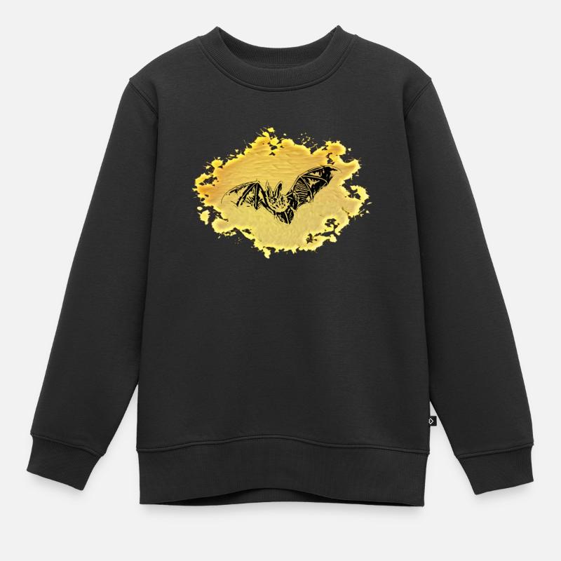 Chauve-souris - Sweat Premium enfant bio - noir