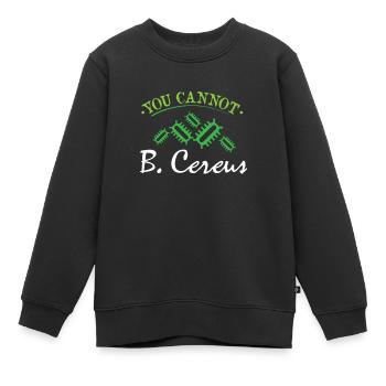 Anglais bactérie blague biologie jeu de mots - Sweat Premium enfant bio - noir - Devant - AI Model Kid Female (0cm)