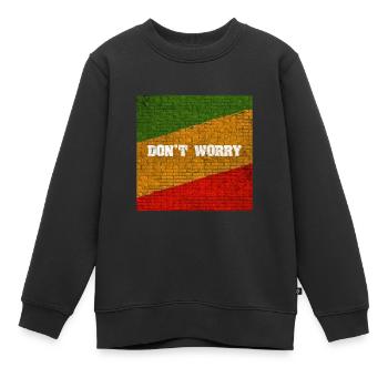 L'amour du reggae - Sweat Premium enfant bio - noir - Devant - AI Model Kid Female (0cm)