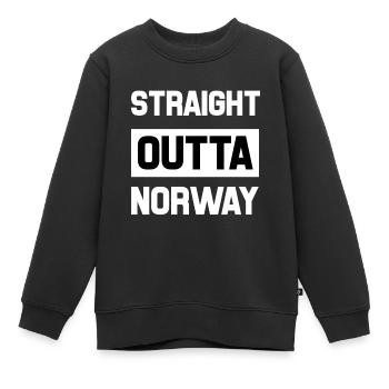 Norway - Kids Premium Organic Sweatshirt - black - Front - AI Model Kid Female (0cm)