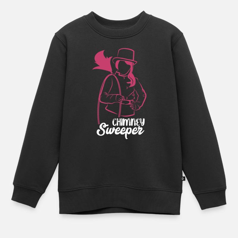 Skorstensfejer - Premium børne sweatshirt økologisk - sort