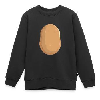 Kartoffel - Kinder Premium Organic Sweatshirt - Schwarz - Vorne - AI Model Kid Female (0cm)
