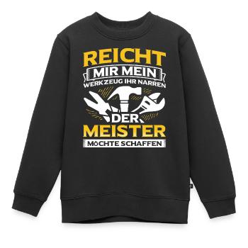 Handwerker Handwerk - Kinder Premium Organic Sweatshirt - Schwarz - Vorne - AI Model Kid Female (0cm)