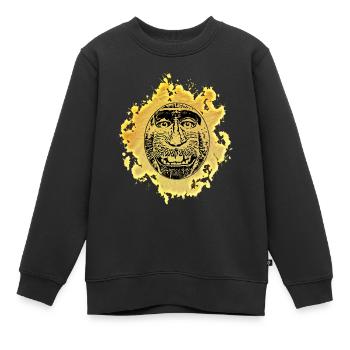 Singe - Sweat Premium enfant bio - noir - Devant - AI Model Kid Female (0cm)