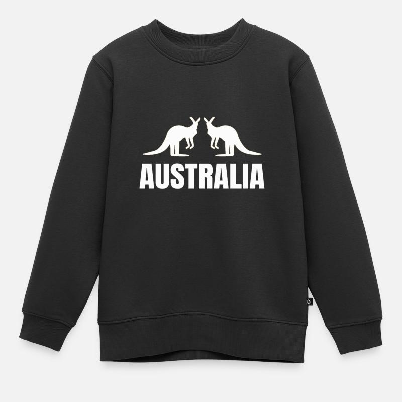 Australien - Kinder Premium Organic Sweatshirt - Schwarz