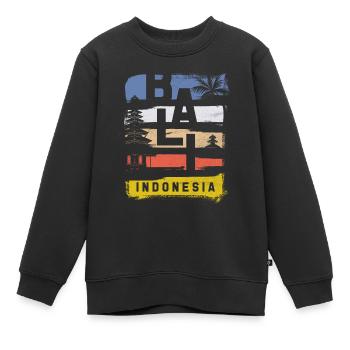 Bali - Sweat Premium enfant bio - noir - Devant - AI Model Kid Female (0cm)