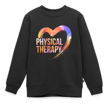 Passion pour la physiothérapie - Sweat Premium enfant bio - noir - Devant - AI Model Kid Female (0cm)