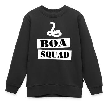 join the boa squad - Kinder Premium Organic Sweatshirt - Schwarz - Vorne - AI Model Kid Female (0cm)