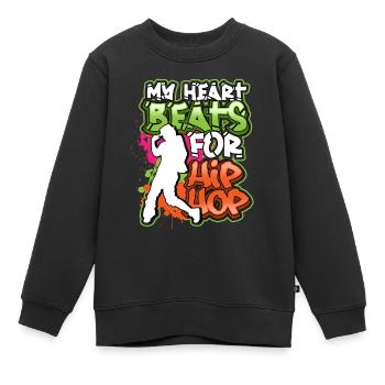 Streetdance Hip Hop Rap Tanzen Techno Bboy MC - Kinder Premium Organic Sweatshirt - Schwarz - Vorne - AI Model Kid Female (0cm)