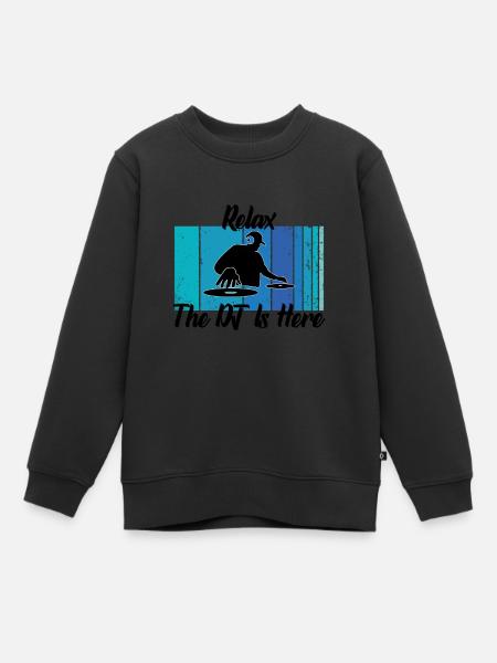 le dj est ici - Sweat Premium enfant bio - noir