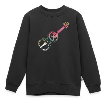 Cello - Kinder Premium Organic Sweatshirt - Schwarz - Vorne - AI Model Kid Female (0cm)