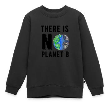 Il n'y a pas de planète B pour sauver la planète durable - Sweat Premium enfant bio - noir - Devant - AI Model Kid Female (0cm)