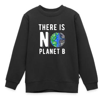 Il n'y a pas de planète B pour sauver la planète durable - Sweat Premium enfant bio - noir - Devant - AI Model Kid Female (0cm)