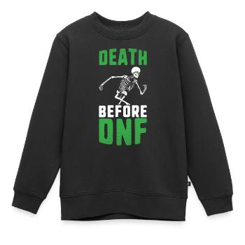 Tod vor dnf Ultrarunning Ultra Trailrunner - Kinder Premium Organic Sweatshirt - Schwarz - Vorne - AI Model Kid Female (0cm)