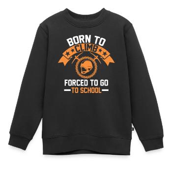 Kletterwand Geschenk - Kinder Premium Organic Sweatshirt - Schwarz - Vorne - AI Model Kid Female (0cm)