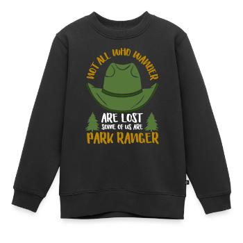 Park Ranger Wildlife Umwelt Experte - Kinder Premium Organic Sweatshirt - Schwarz - Vorne - AI Model Kid Female (0cm)