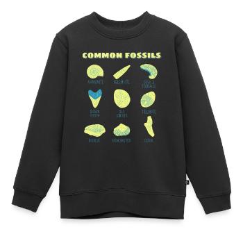 Fossils Collection Gift Chasseurs de fossiles - Sweat Premium enfant bio - noir - Devant - AI Model Kid Female (0cm)