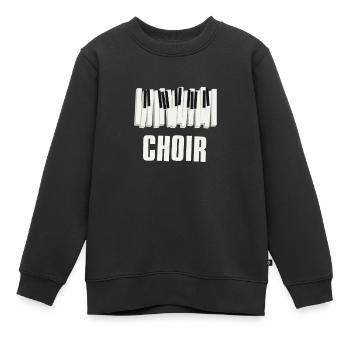 Chor Klavier Chor Musik Chor Singen Geschenk - Kinder Premium Organic Sweatshirt - Schwarz - Vorne - AI Model Kid Female (0cm)