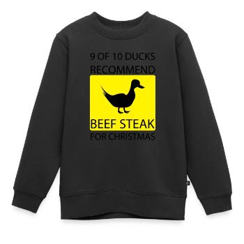 Ente Entchen Quietscheente Quak - Kinder Premium Organic Sweatshirt - Schwarz - Vorne - AI Model Kid Female (0cm)