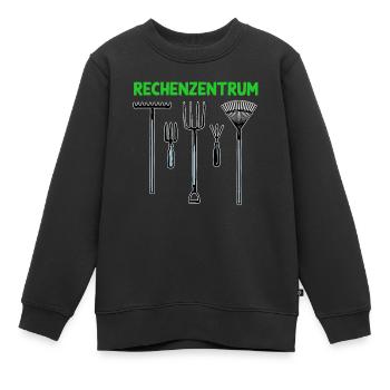 Rechenzentrum Garten Rechen Geschenk Für - Kinder Premium Organic Sweatshirt - Schwarz - Vorne - AI Model Kid Female (0cm)