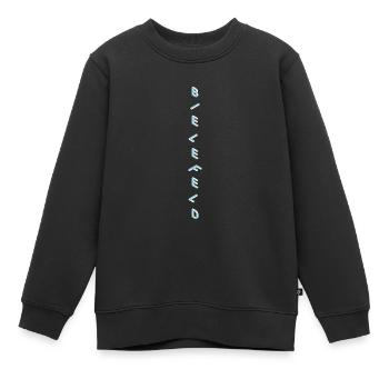 Bielefeld - Sweat Premium enfant bio - noir - Devant - AI Model Kid Female (0cm)
