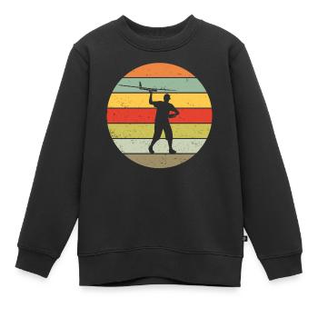 Model Flight Model Maker Airplane Retro Gift - Kids Premium Organic Sweatshirt - black - Front - AI Model Kid Female (0cm)