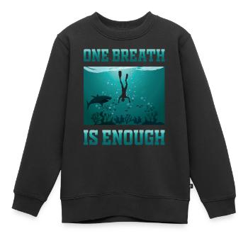 Plongeur d’apnée freediving One Breath - Sweat Premium enfant bio - noir - Devant - AI Model Kid Female (0cm)