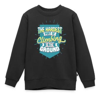 Klettern Kletterer - Kinder Premium Organic Sweatshirt - Schwarz - Vorne - AI Model Kid Female (0cm)
