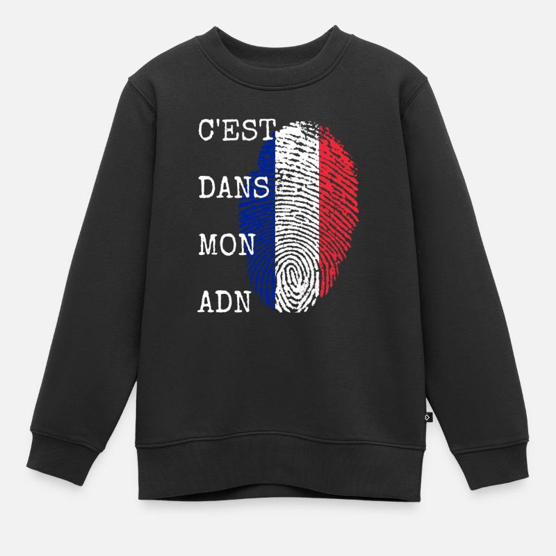 C’est dans mon cadeau d’ADN France - Sweat Premium enfant bio - noir