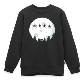 Spinnen - Kinder Premium Organic Sweatshirt - Schwarz - Vorne - AI Model Kid Female (0cm)