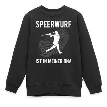 Lance de lance Lance-lance Sort cadeau - Sweat Premium enfant bio - noir - Devant - AI Model Kid Female (0cm)