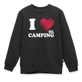 Camper - Kinder Premium Organic Sweatshirt - Schwarz - Vorne - AI Model Kid Female (0cm)