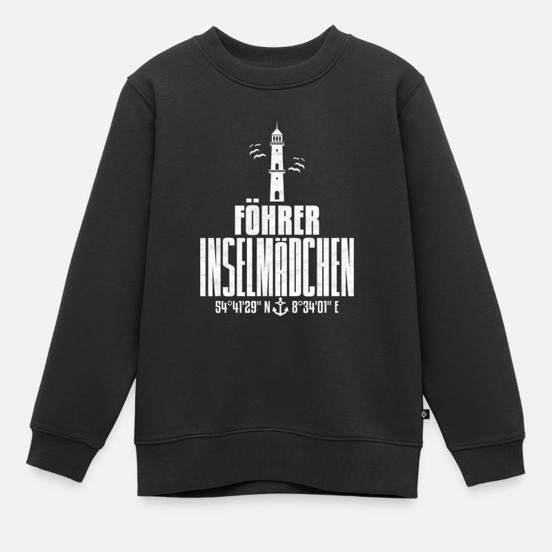 Fohr - Kinder Premium Organic Sweatshirt - Schwarz