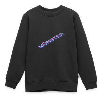 Münster - Sweat Premium enfant bio - noir - Devant - AI Model Kid Female (0cm)