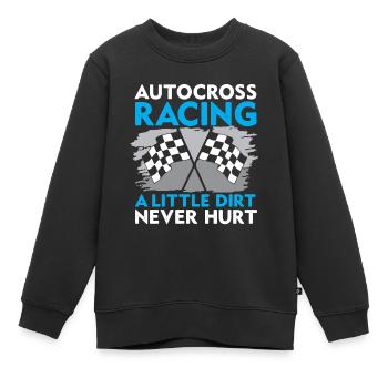 Autocross Rennen Racing Motorsport - Kinder Premium Organic Sweatshirt - Schwarz - Vorne - AI Model Kid Female (0cm)