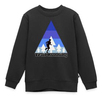 Trail running Berglauf Ultra Runner Shirt - Kinder Premium Organic Sweatshirt - Schwarz - Vorne - AI Model Kid Female (0cm)