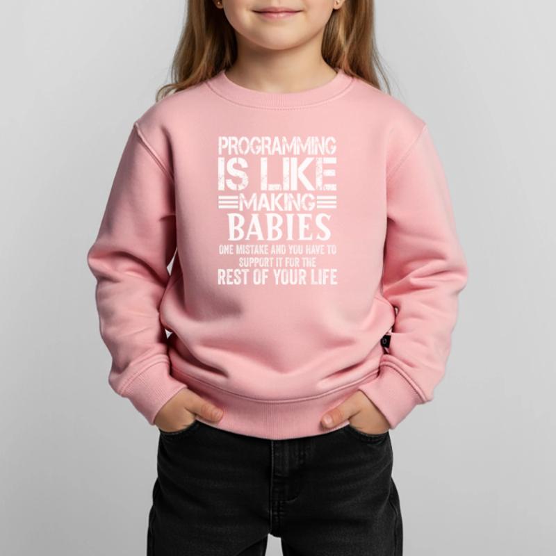 Programmierer Informatiker Coder Geschenk Kinder Premium Organic Sweatshirt