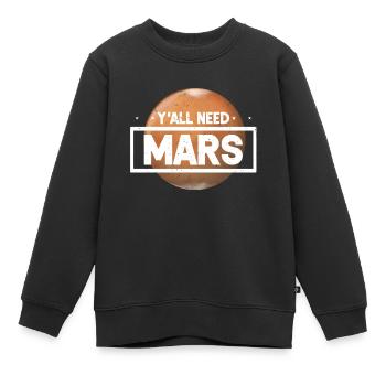 Mars - Kinder Premium Organic Sweatshirt - Schwarz - Vorne - AI Model Kid Female (0cm)