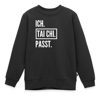 Tai Chi Geschenk - Kinder Premium Organic Sweatshirt - Schwarz - Vorne - AI Model Kid Female (0cm)