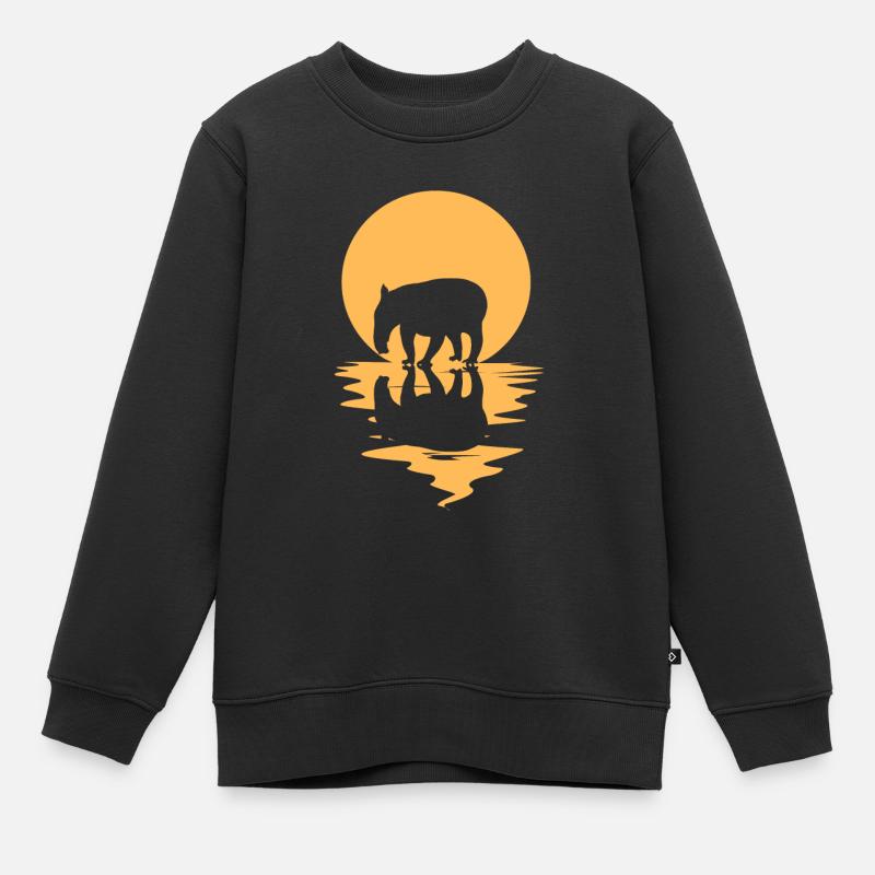 Tapir - Sweat Premium enfant bio - noir