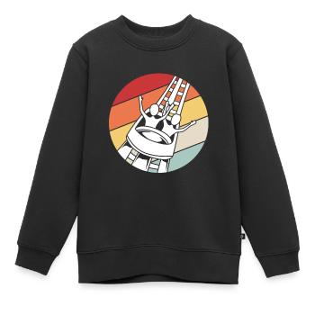 Achterbahn - Kinder Premium Organic Sweatshirt - Schwarz - Vorne - AI Model Kid Female (0cm)