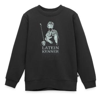 Latein Kenner Caeser Sprache Lehrer - Kinder Premium Organic Sweatshirt - Schwarz - Vorne - AI Model Kid Female (0cm)