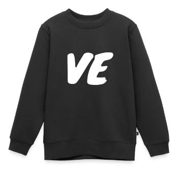 Paar Teamshirt - Kinder Premium Organic Sweatshirt - Schwarz - Vorne - AI Model Kid Female (0cm)