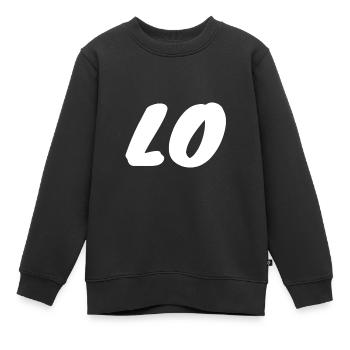 Paar Teamshirt - Kinder Premium Organic Sweatshirt - Schwarz - Vorne - AI Model Kid Female (0cm)