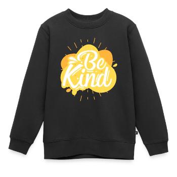 Sois gentille - Sweat Premium enfant bio - noir - Devant - AI Model Kid Female (0cm)