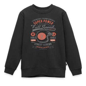 Legend Championship Motorrad Reiter Custom Motor - Kinder Premium Organic Sweatshirt - Schwarz - Vorne - AI Model Kid Female (0cm)