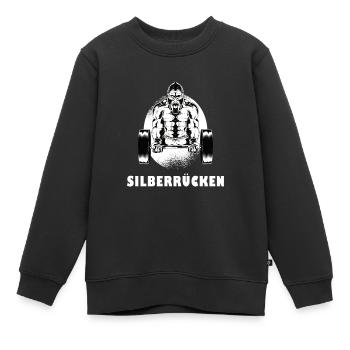 Silberrücken | Gorilla - Kinder Premium Organic Sweatshirt - Schwarz - Vorne - AI Model Kid Female (0cm)