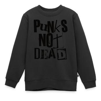 Punks Not Dead - Vintage Grunge - Punk Is Not Dead - Kids Premium Organic Sweatshirt - black - Front - AI Model Kid Female (0cm)