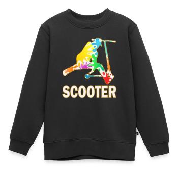 Cascade scooter scooter électrique scooter scooter - Sweat Premium enfant bio - noir - Devant - AI Model Kid Female (0cm)