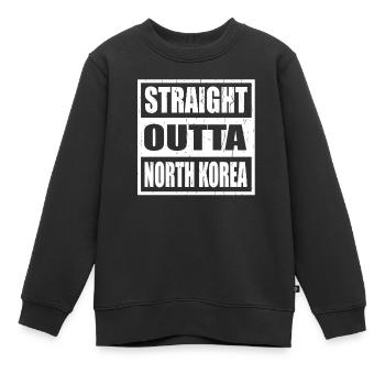North Korea North Korea - Kinder Premium Organic Sweatshirt - Schwarz - Vorne - AI Model Kid Female (0cm)